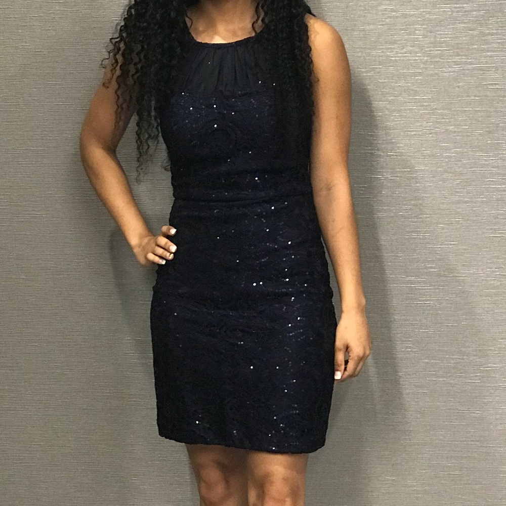 Dark blue dress